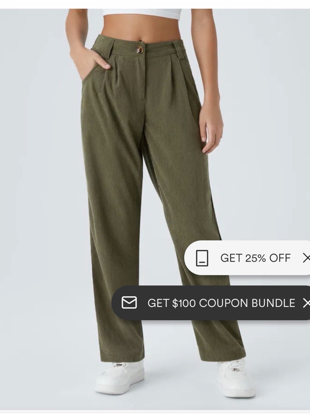 HALARA Hazel Mist Wide-Leg High-Rise Pants